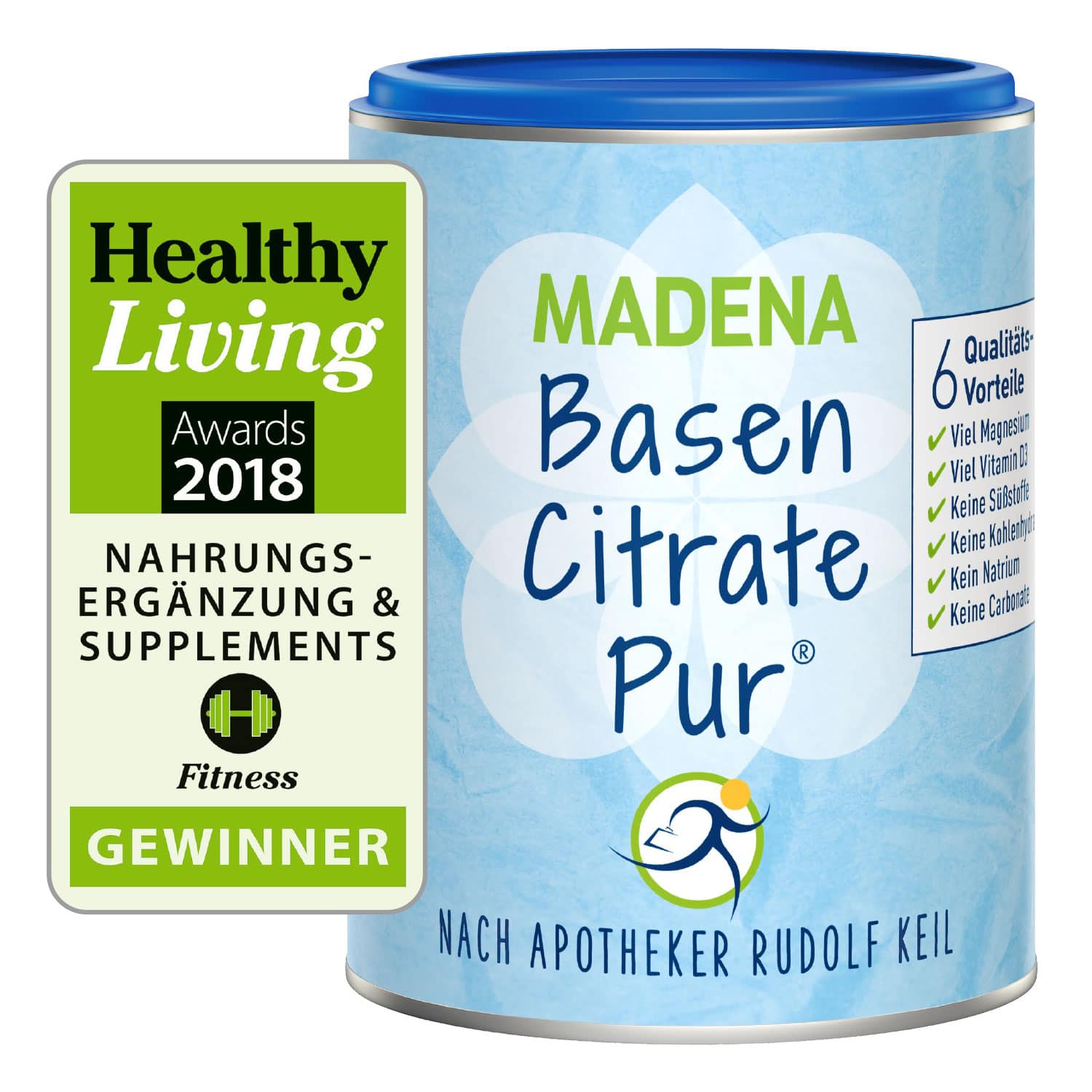 MADENA Basen Citrate Pur 216 g Pulver