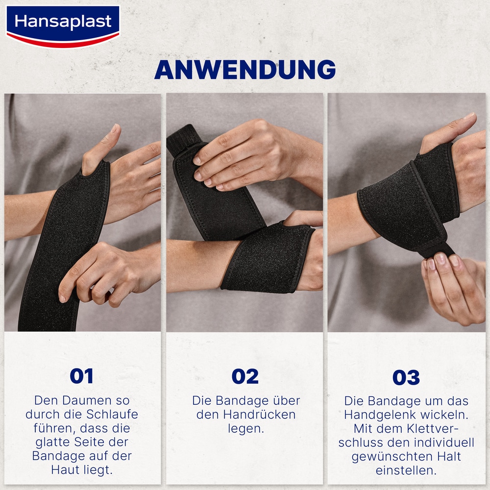 Hansaplast PROTECTIVE HANDGELENK-BANDAGE 1 St Bandage Hansaplast PROTECTIVE HANDGELENK-BANDAGE 1 St Bandage