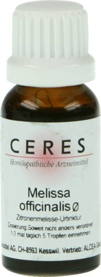 CERES Melissa officinalis Urtinktur 20 ml Tropfen