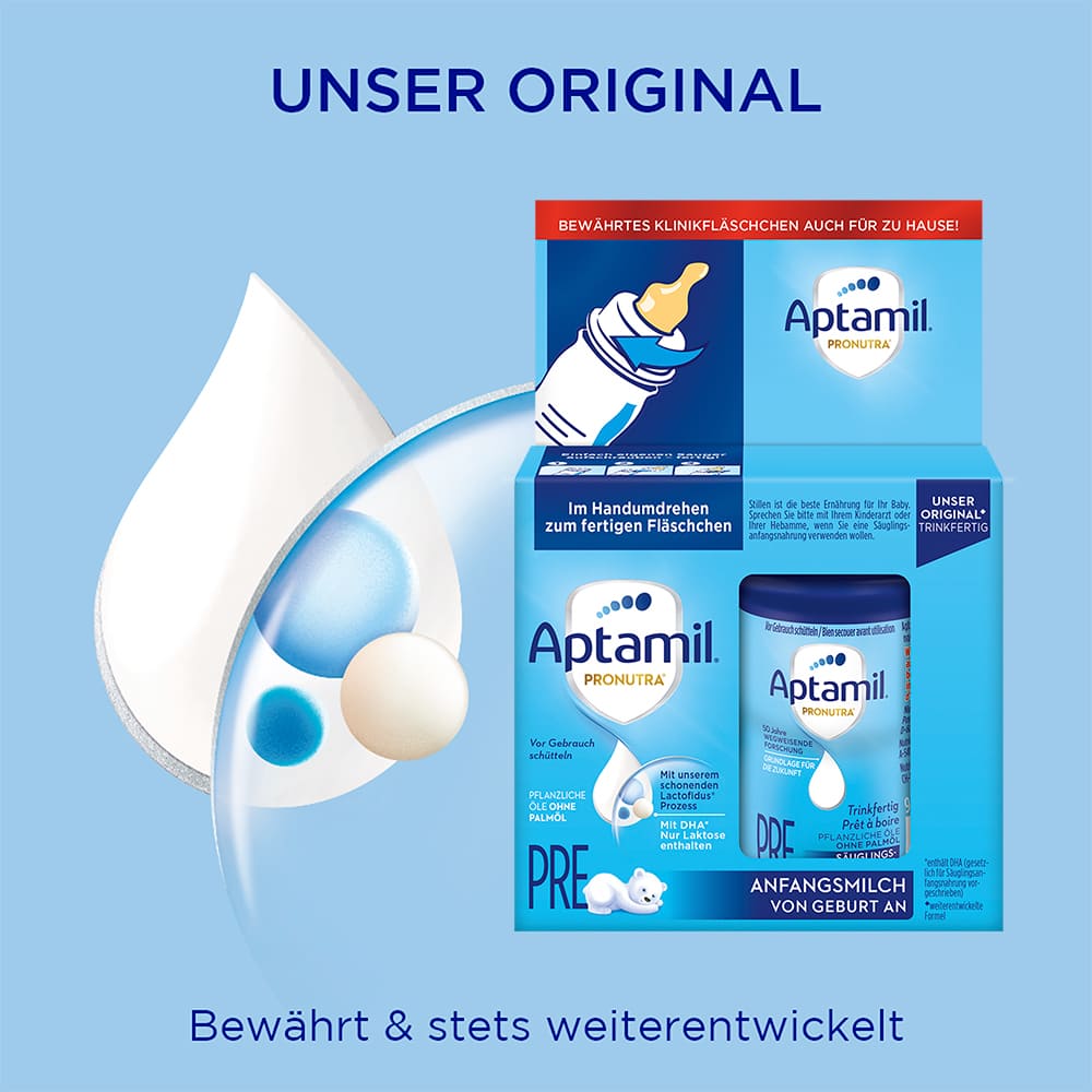 Aptamil Pronutra PRE Anfangsmilch 2X90 ml Flüssigkeit