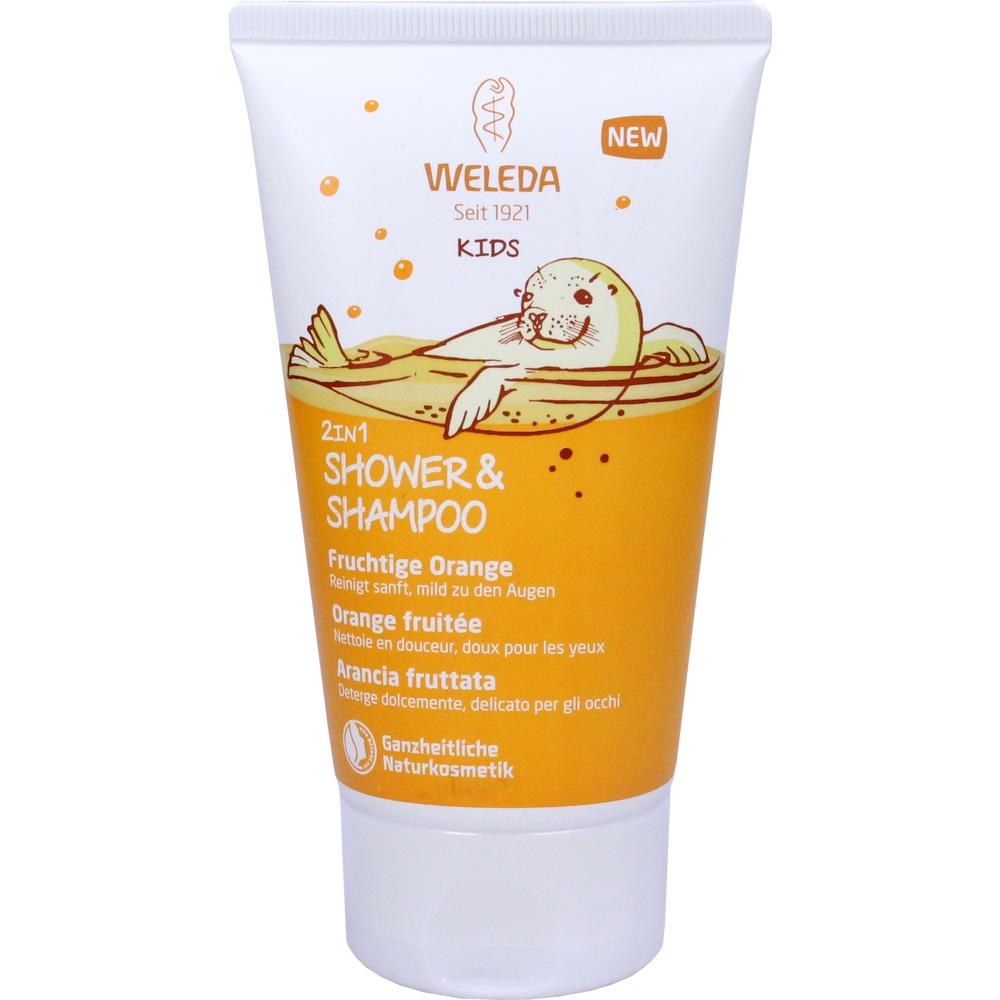 Weleda Kids 2in1 Shower & Shampoo Fruchtige Orange 150 ml Duschgel