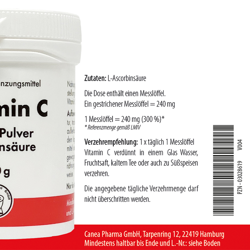 Vitamin C Canea Pulver 100 g 100 g Pulver