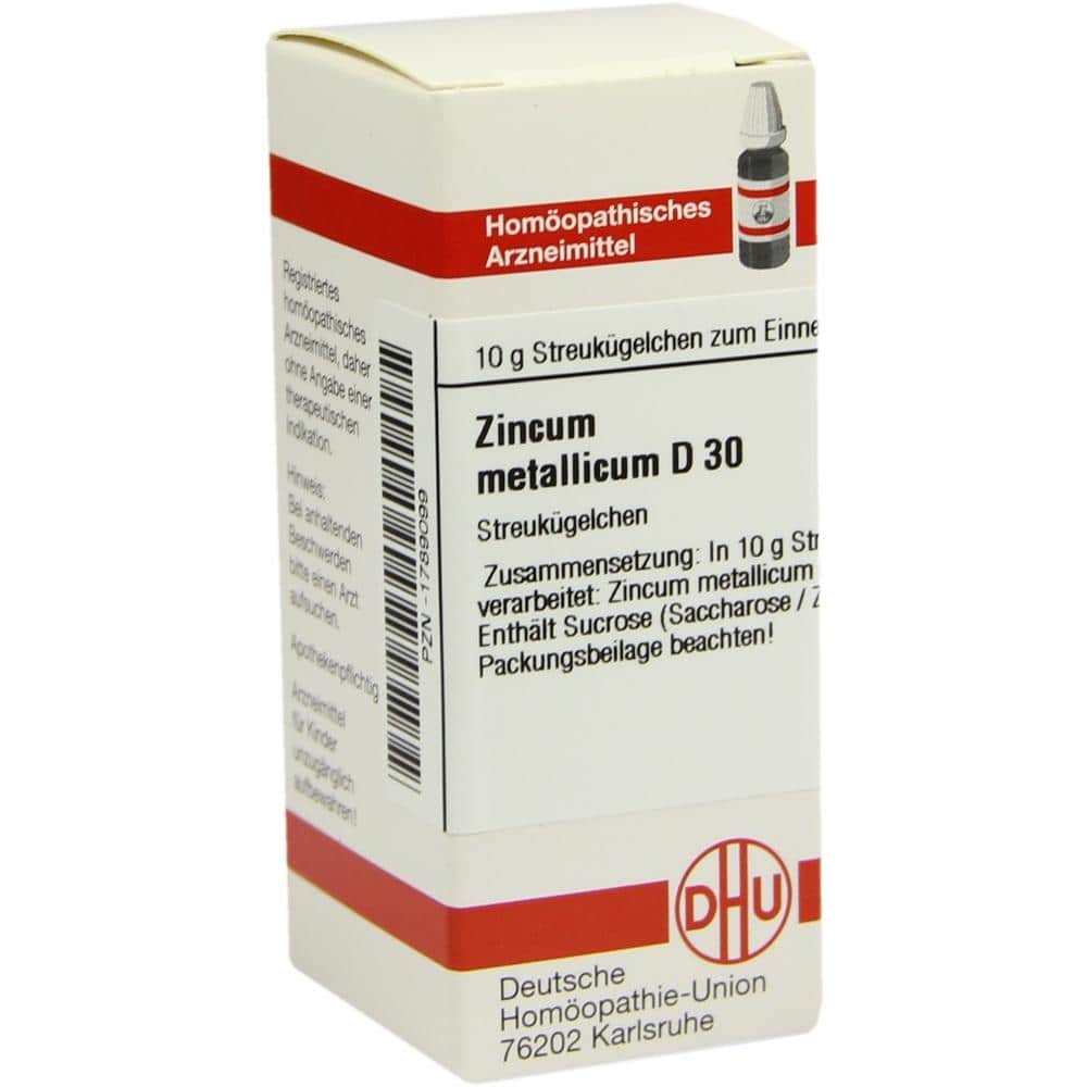 ZINCUM METALLICUM D 30 Globuli 10 g Globuli