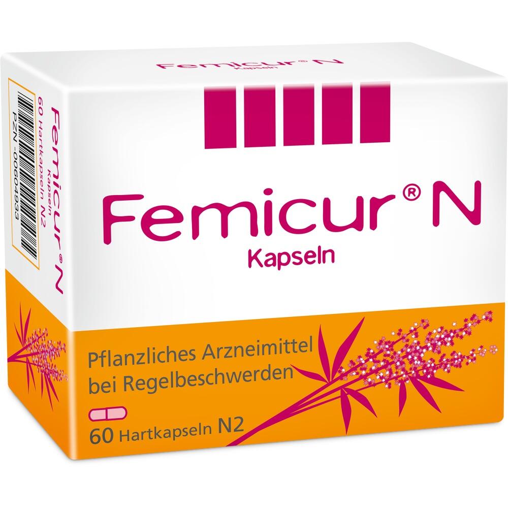 Femicur N Kapseln bei Regelbeschwerden 60 St Hartkapseln