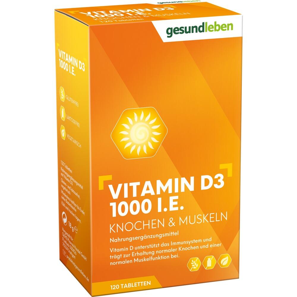 gesund leben VIT D3 1000 I.E. 120 St Tabletten