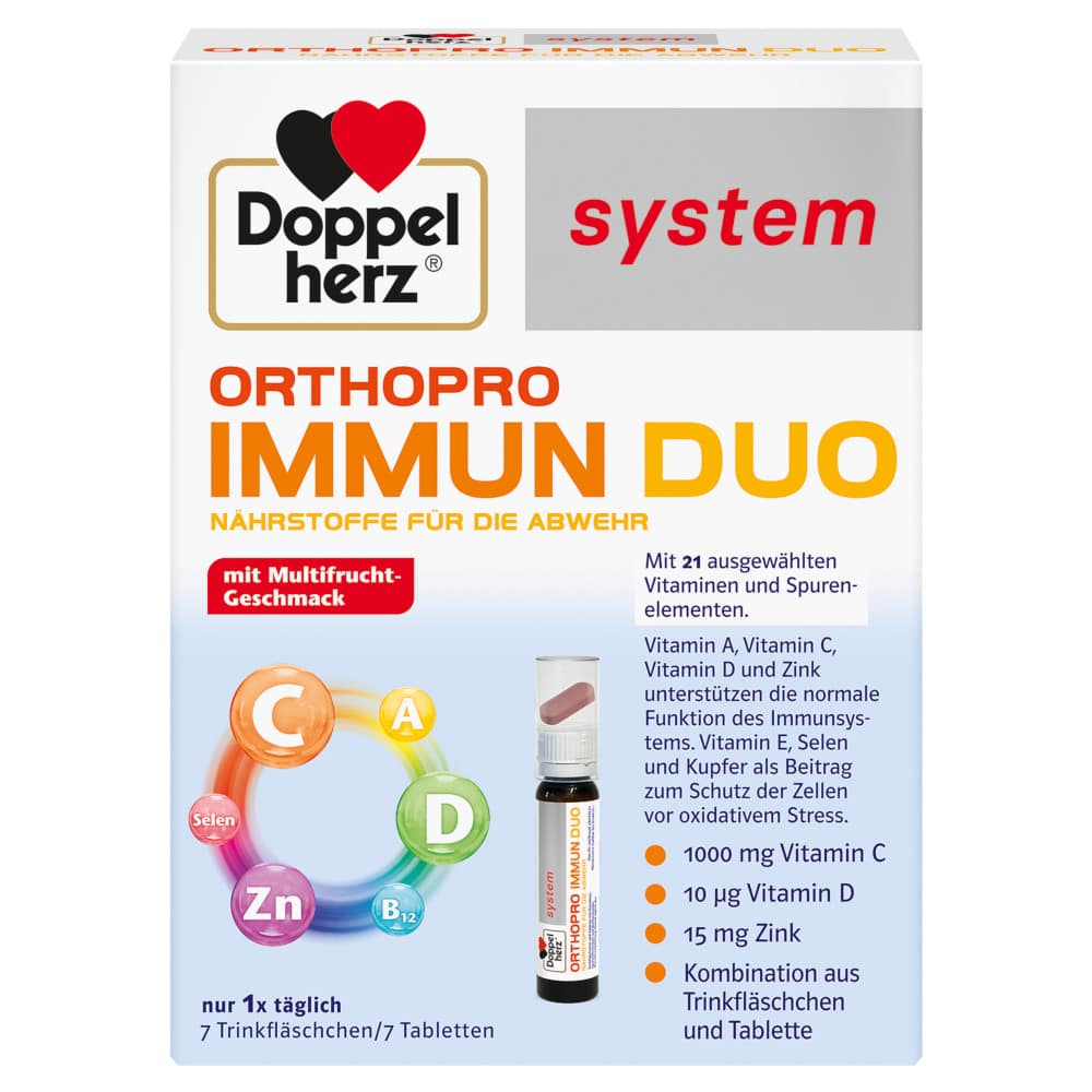Doppelherz system ORTHOPRO IMMUN DUO 7 St Trinkampullen