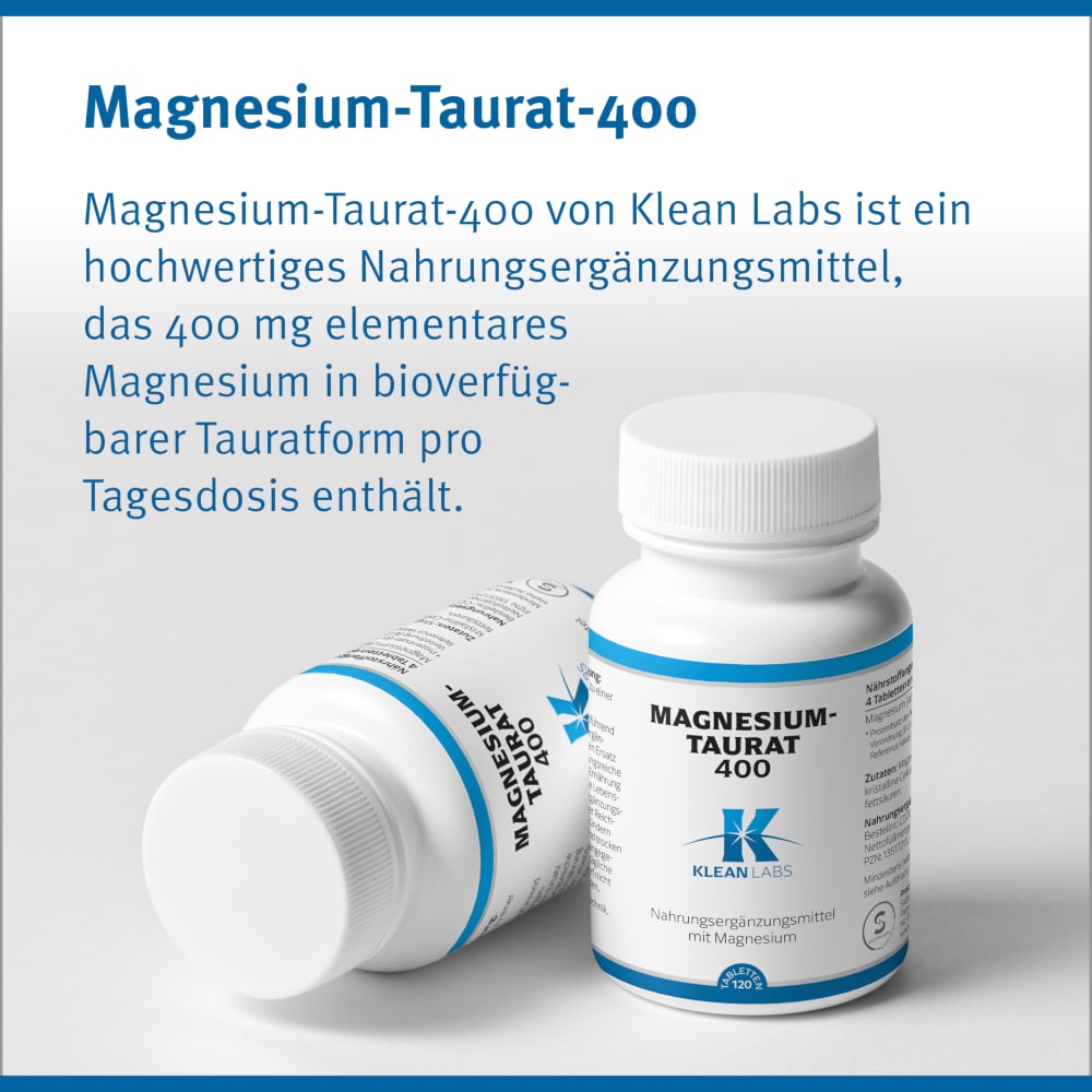 KLEAN LABS MAGNESIUM TAURAT 400 120 St Tabletten