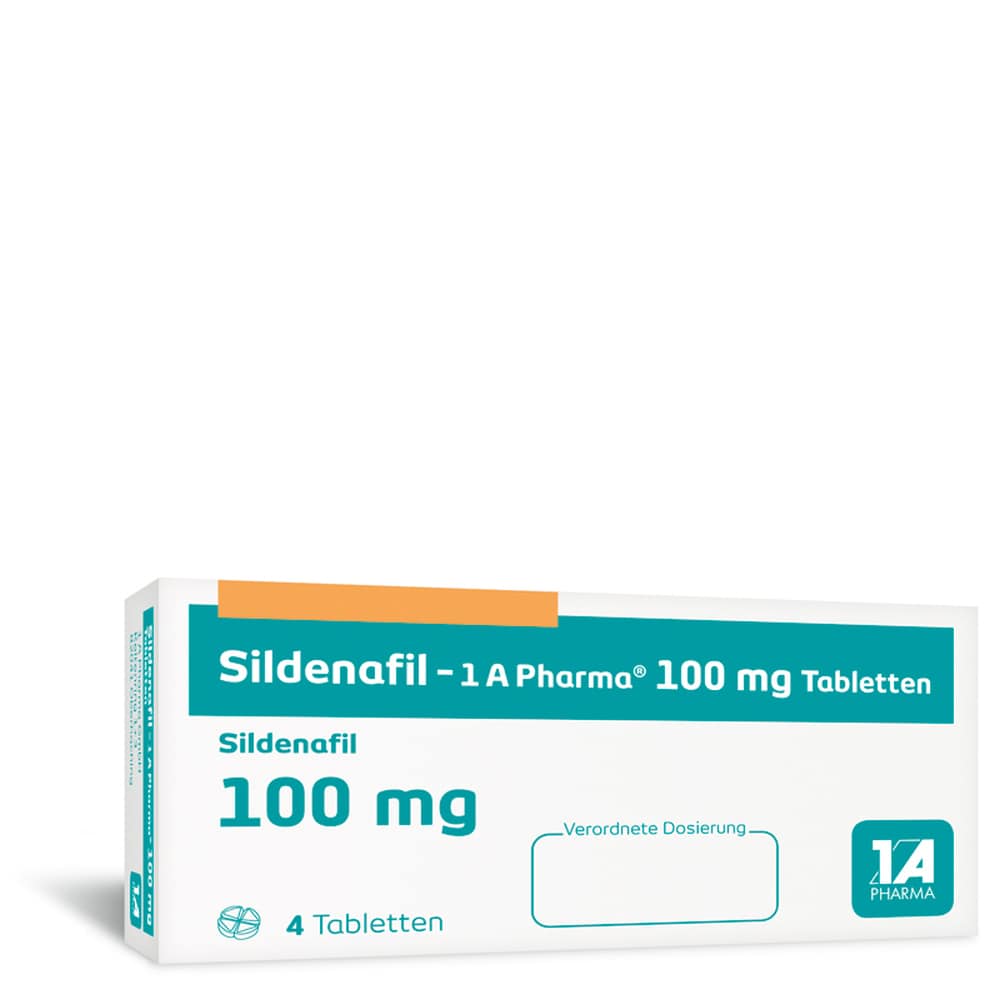 Sildenafil-1A Pharma 100mg 4 St Tabletten