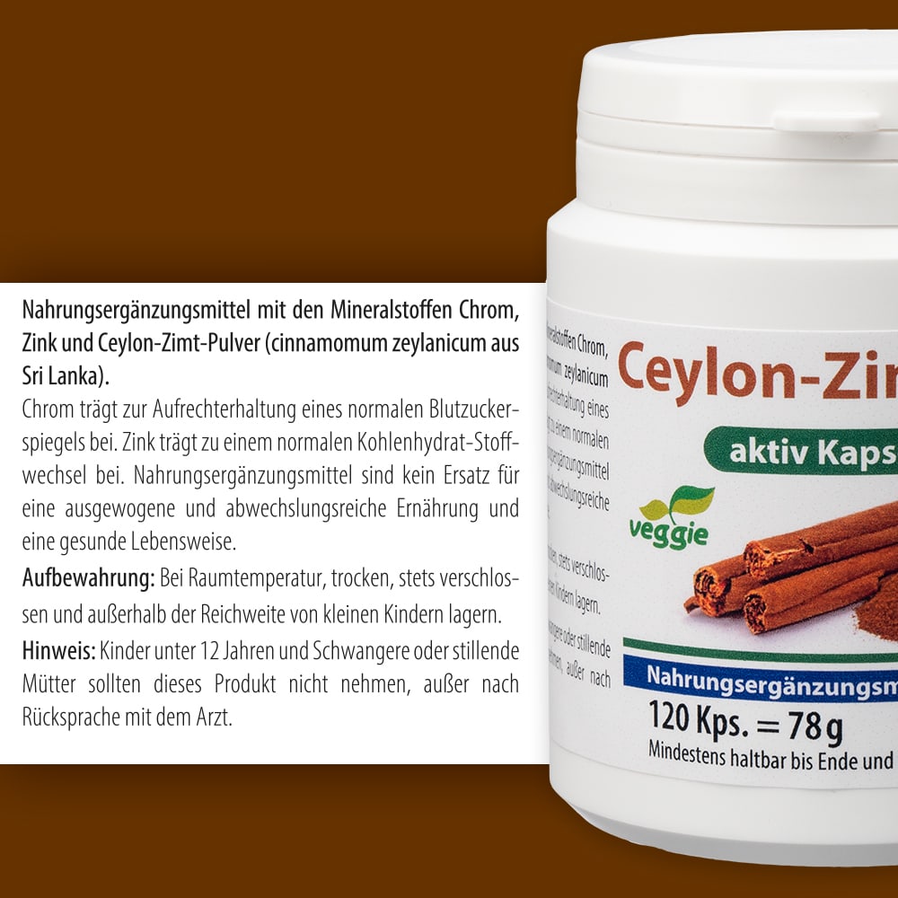 Ceylon-zimt 500 Aktiv Kapseln 120 St Kapseln