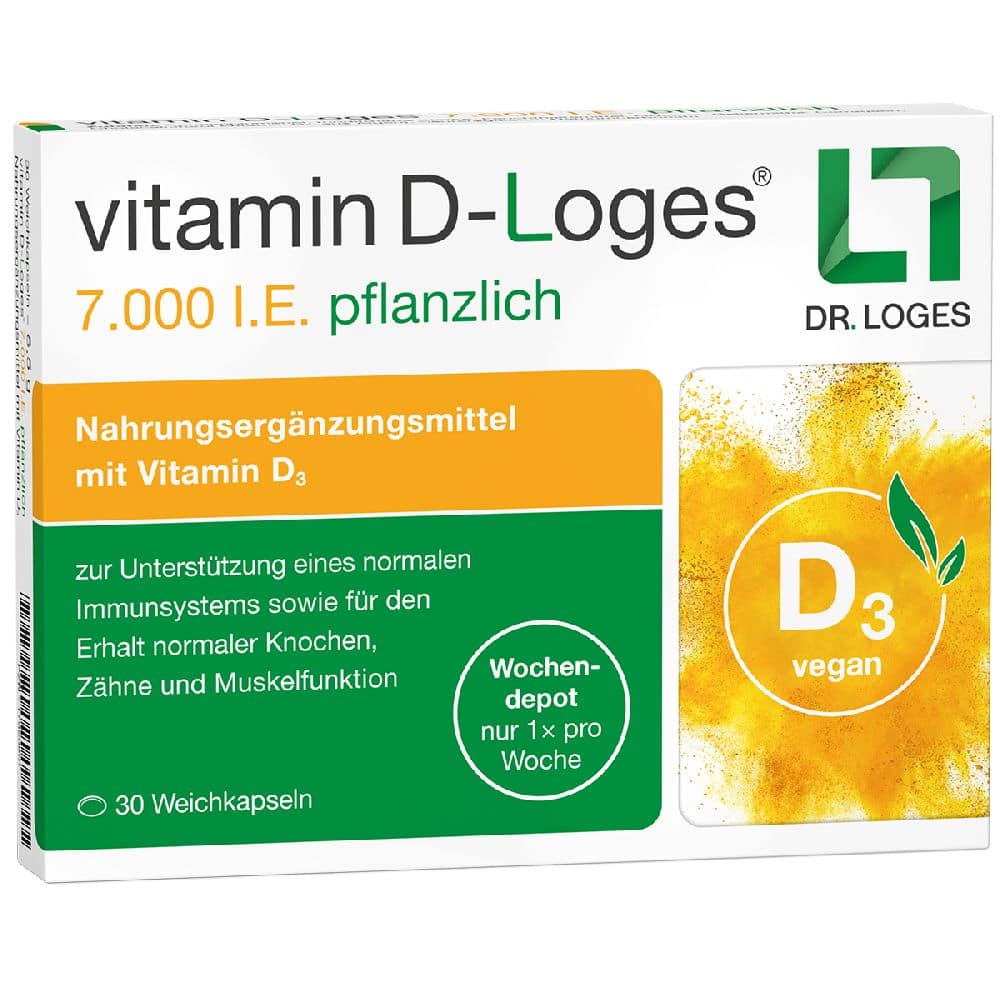 vitamin D-Loges 7.000 I.E. pflanzlich 30 St Weichkapseln