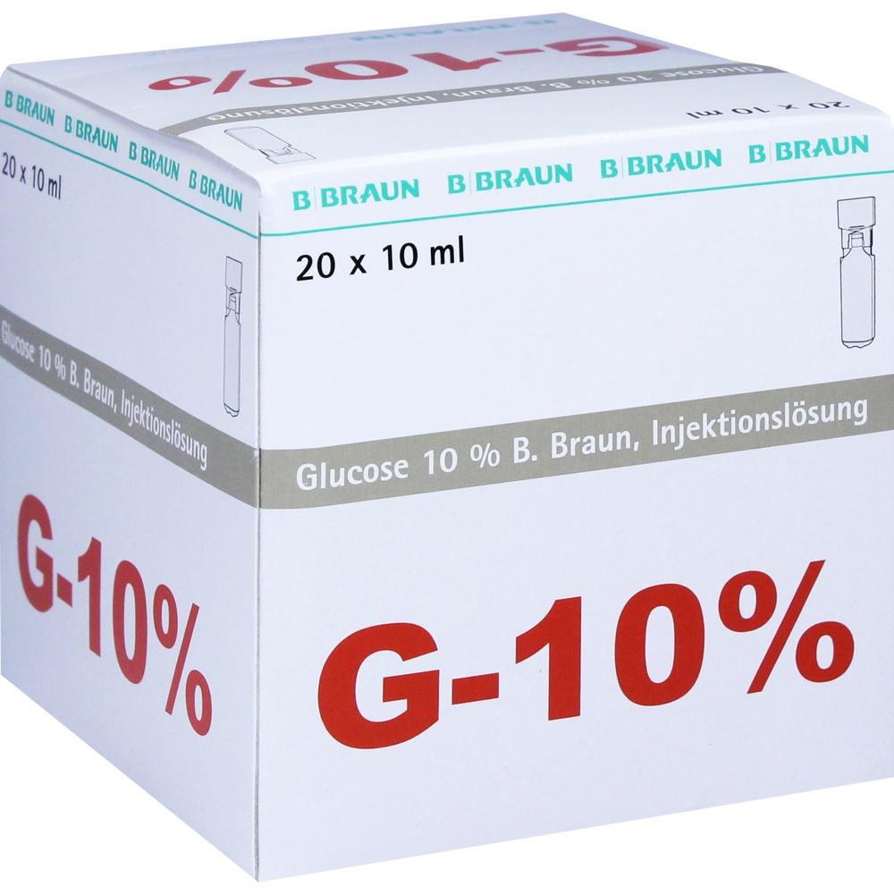 GLUCOSE 10% B.Braun Mini Plasco connect Inj.-Lsg. 20X10 ml Injektionslösung