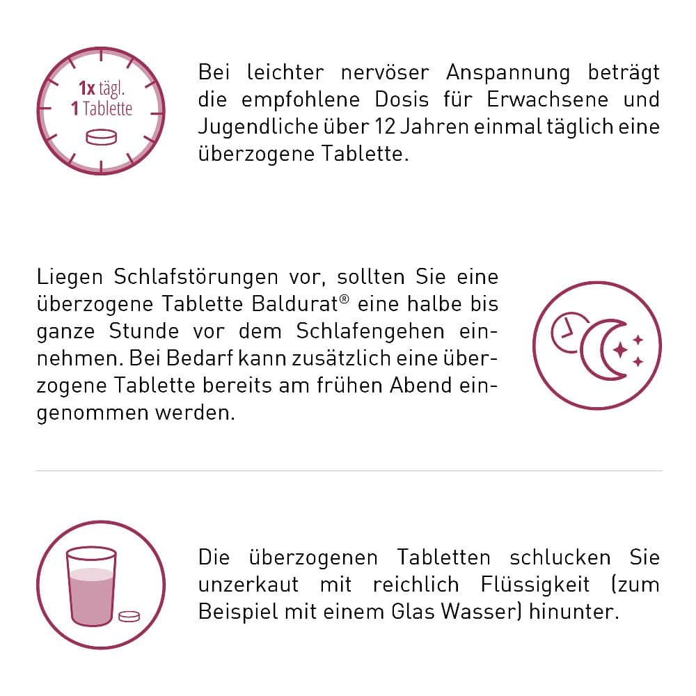 Baldurat bei Schlafstörungen 20er 20 St Filmtabletten