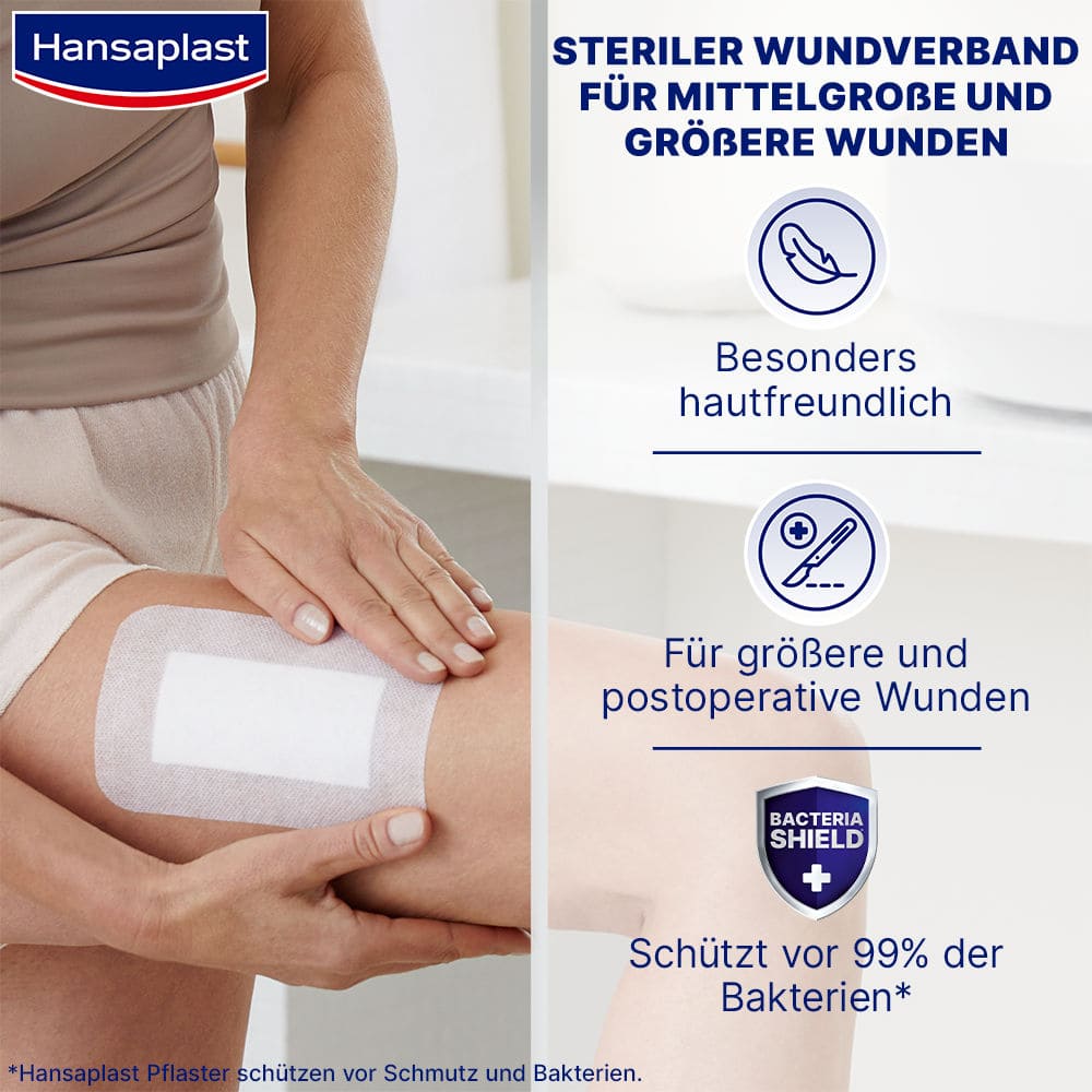 Hansaplast SENSITIVE 3XL 10x15cm 5 St Pflaster