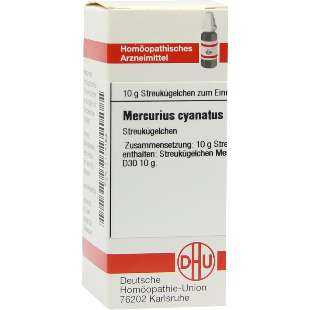 MERCURIUS CYANATUS D 30 Globuli 10 g Globuli