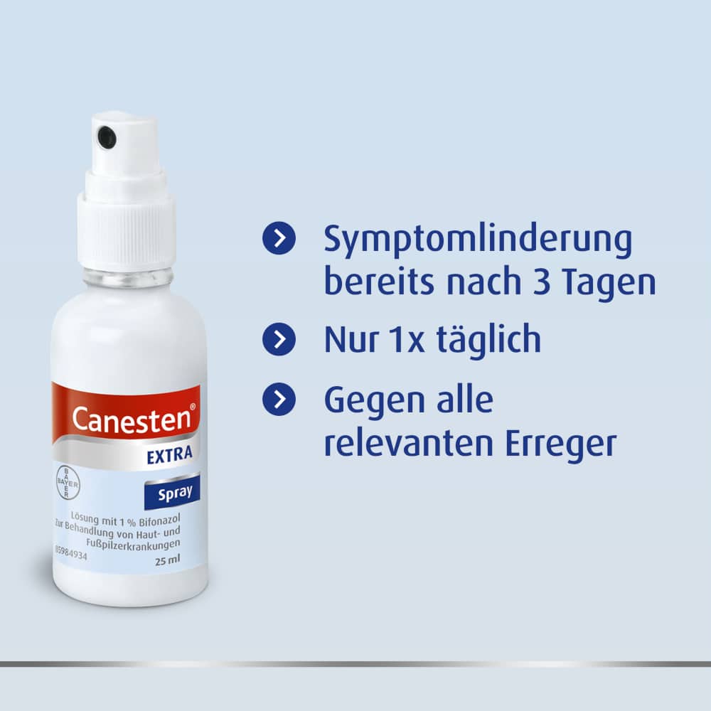 Canesten Extra Spray gegen Pilzerkrankungen der Haut 25 ml Spray