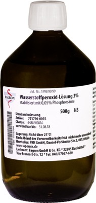WASSERSTOFFPEROXID Lösung 3% 500 g Lösung
