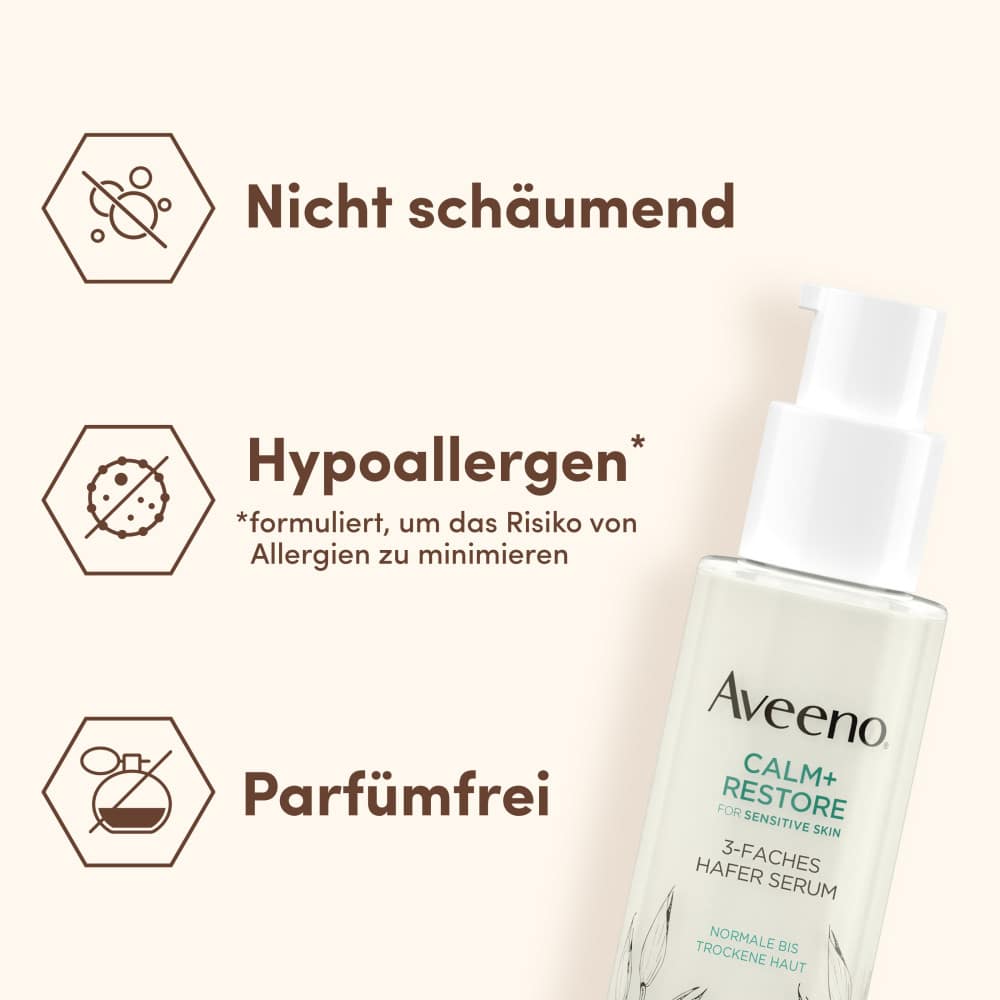 Aveeno CALM+RESTORE 3-faches Hafer Serum 30 ml Lotion