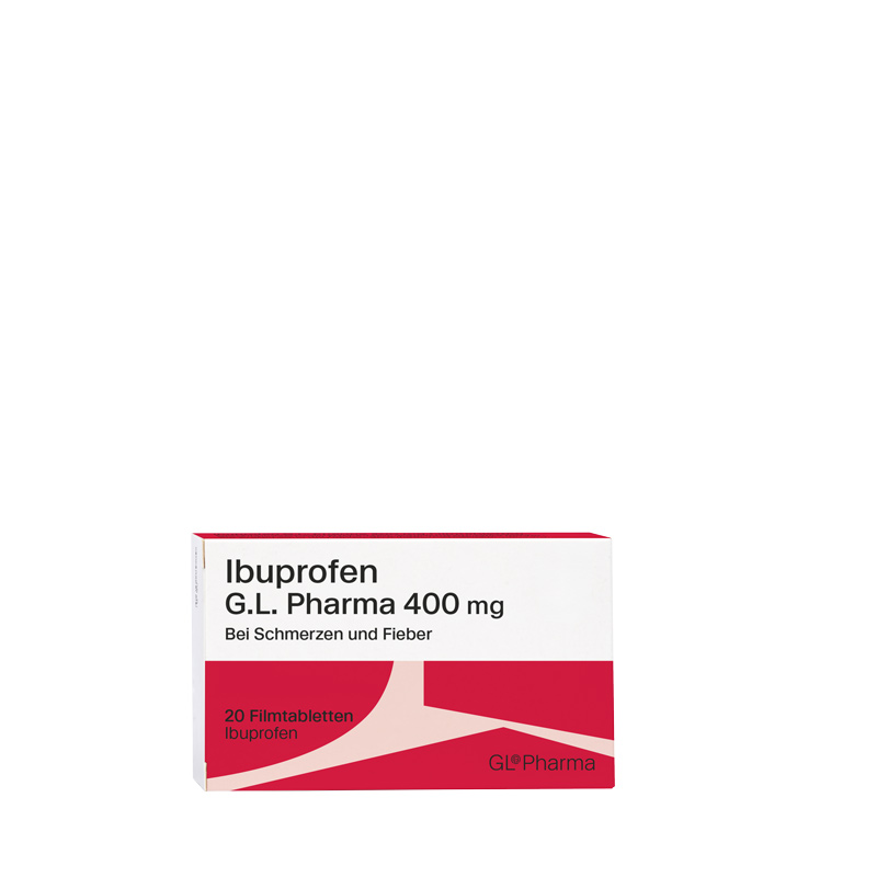 Ibuprofen G.L. Pharma 400 mg  20 St Filmtabletten