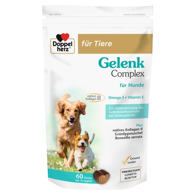 Doppelherz Gelenk Complex für Hunde 60 St Kautabletten