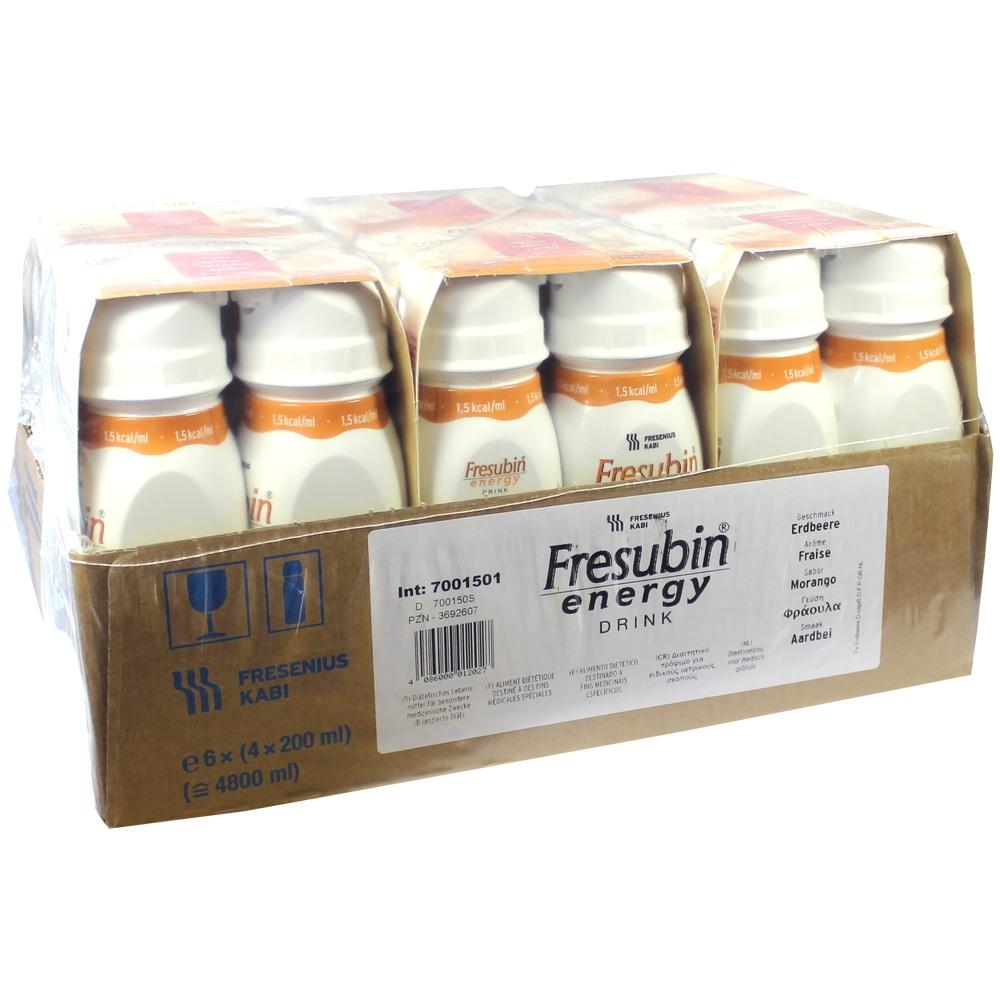 Fresubin Energy Trinknahrung Erdbeere 6X4X200 ml Lösung