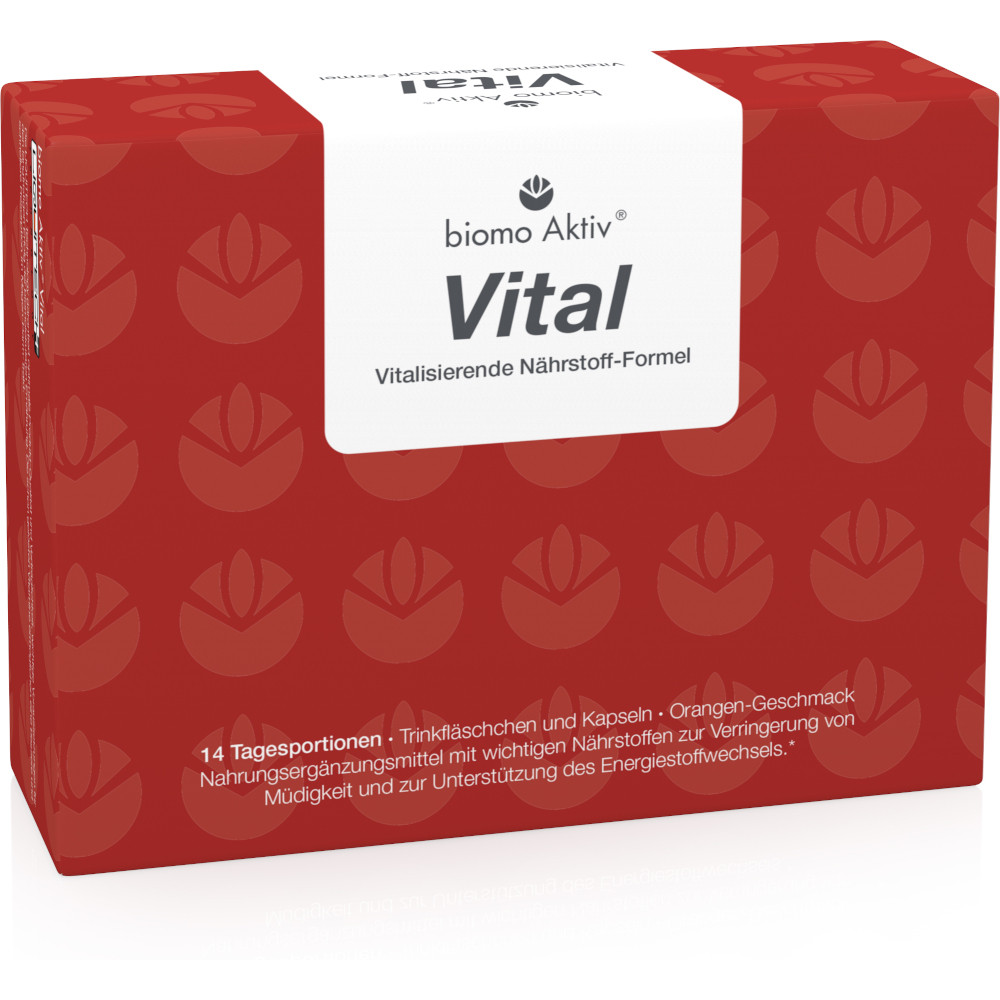 BIOMO Aktiv Vital Trinkflaschen 14-Tagesportionen 1 St Kombipackung
