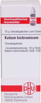 KALIUM BICHROMICUM D 30 Globuli 10 g Globuli
