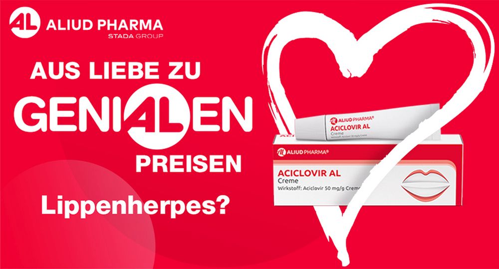 Aciclovir AL Creme bei Lippenherpes