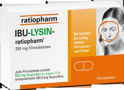 IBU-LYSIN-ratiopharm 293 mg 20 St Filmtabletten