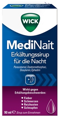 WICK MediNait Erkältungssirup für die Nacht 90 ml Sirup