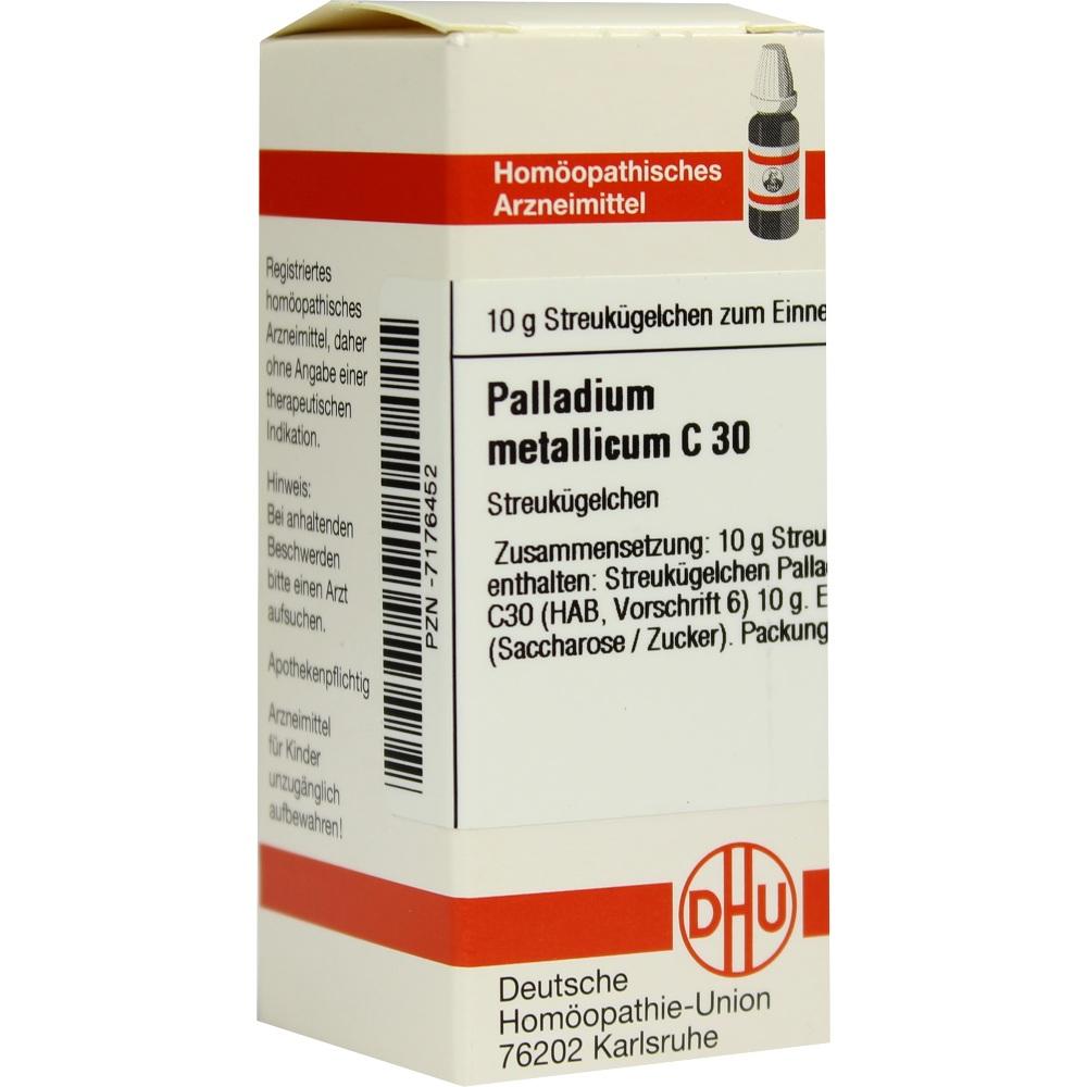 PALLADIUM METALLICUM C 30 Globuli 10 g Globuli