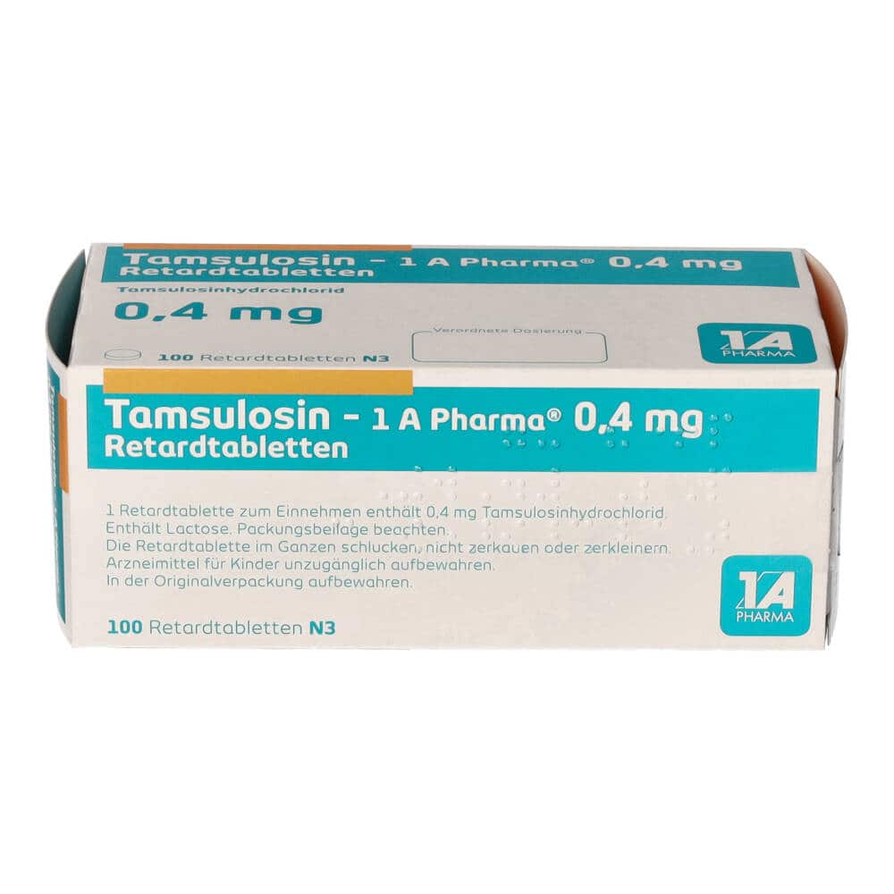 Tamsulosin 1A Pharma 0,4 mg Retardtabletten 100 St Retard-Tabletten