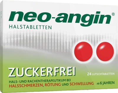 neo-angin HALSTABLETTEN ZUCKERFREI 24 St Lutschtabletten