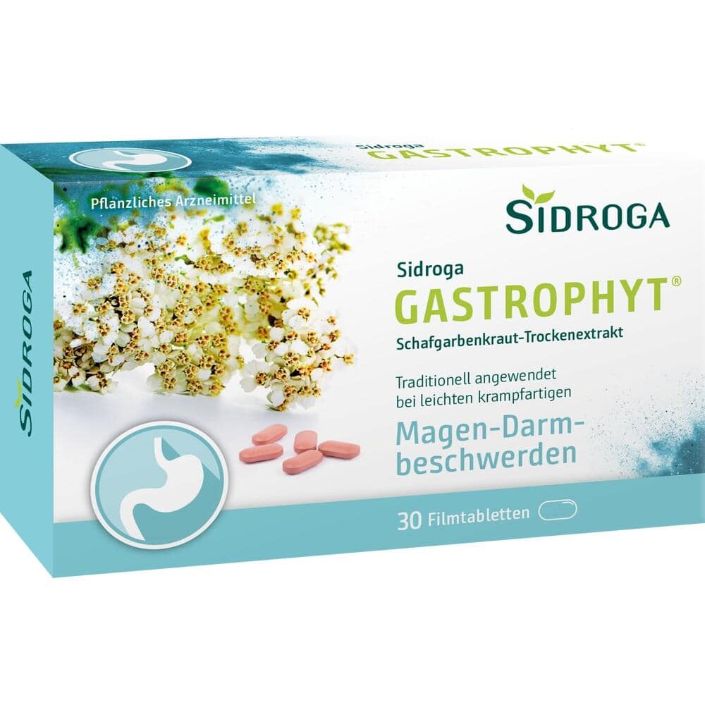 Sidroga GASTROPHYT Schafgarbenkraut-Trockenextrakt 30 St Filmtabletten