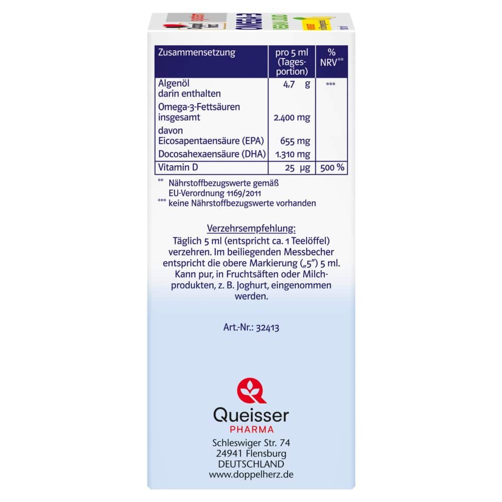 Doppelherz system OMEGA-3 VEGAN LIQUID 100 ml Flüssigkeit