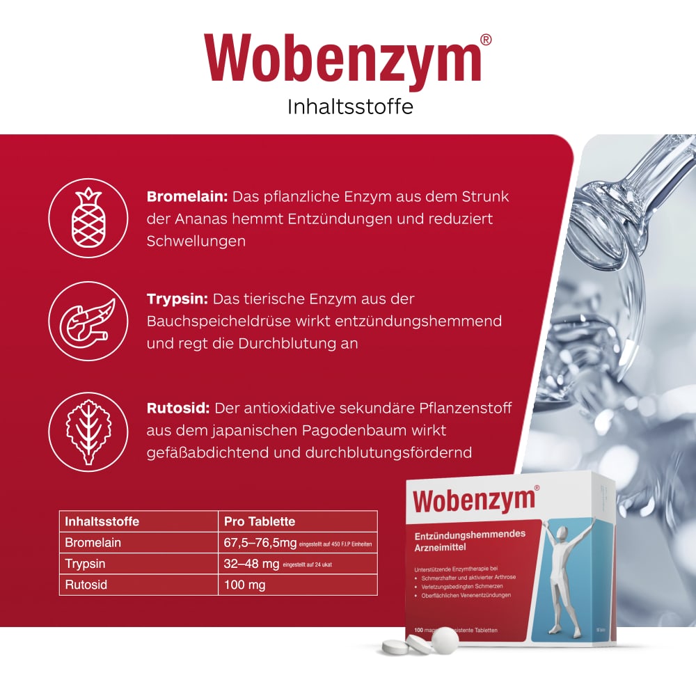 Wobenzym 100 St Tabletten magensaftresistent
