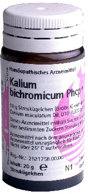 KALIUM BICHROMICUM PHCP Globuli 20 g Globuli