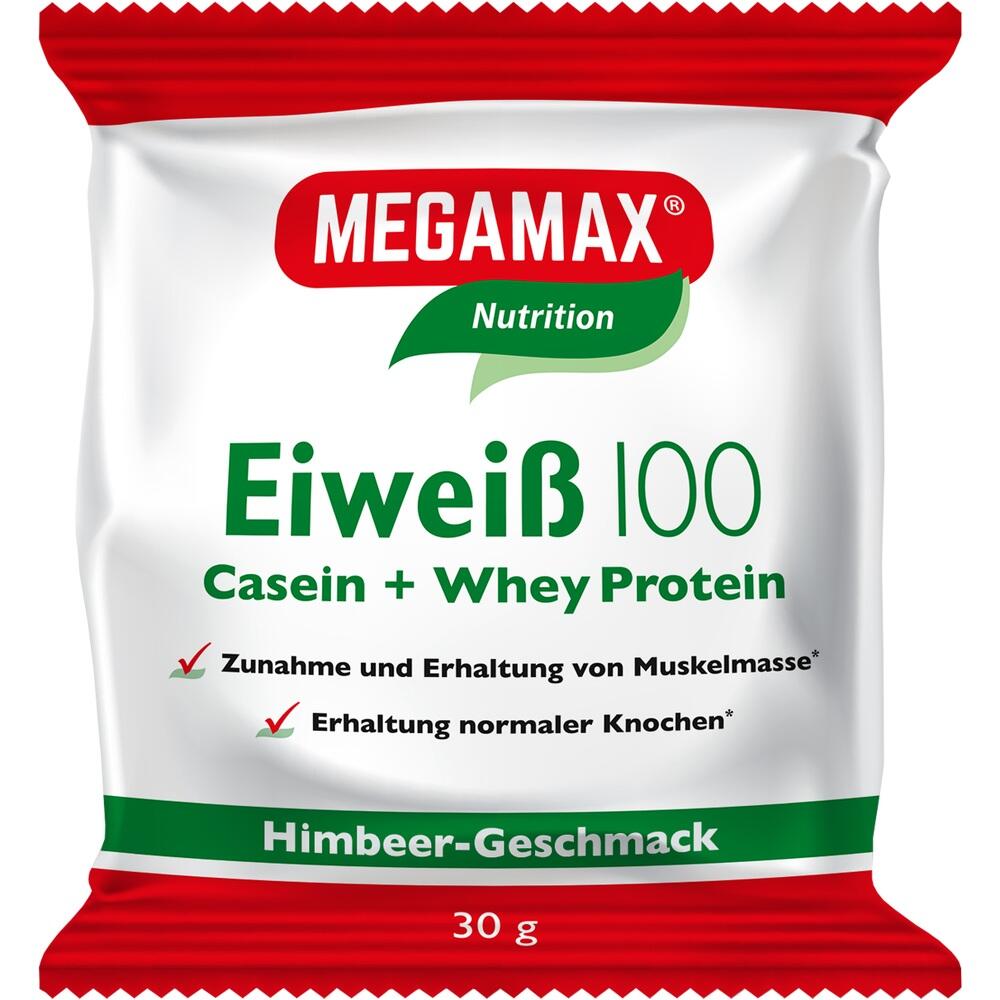 EIWEISS 100 Himbeer Megamax Pulver 30 g Pulver