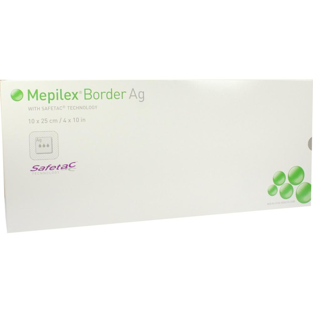 MEPILEX Border Ag Schaumverb.10x25 cm steril 5 St Verband