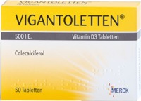 VIGANTOLETTEN 500 I.E. Vitamin D3  50 St Tabletten