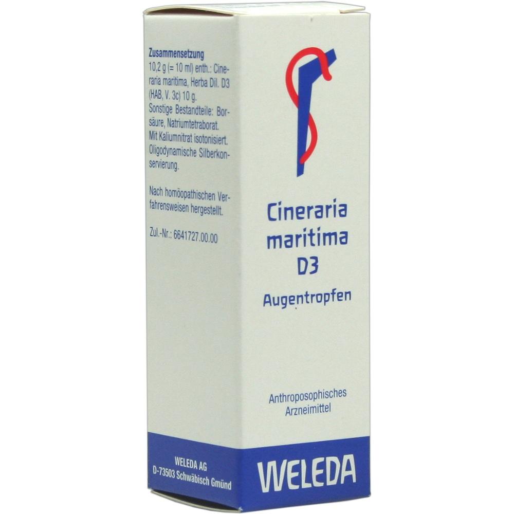 WELEDA CINERARIA maritima D 3 Augentropfen 10 ml Augentropfen