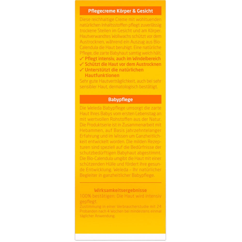 Weleda Baby Pflegecreme Calendula Körper & Gesicht 30 ml Creme