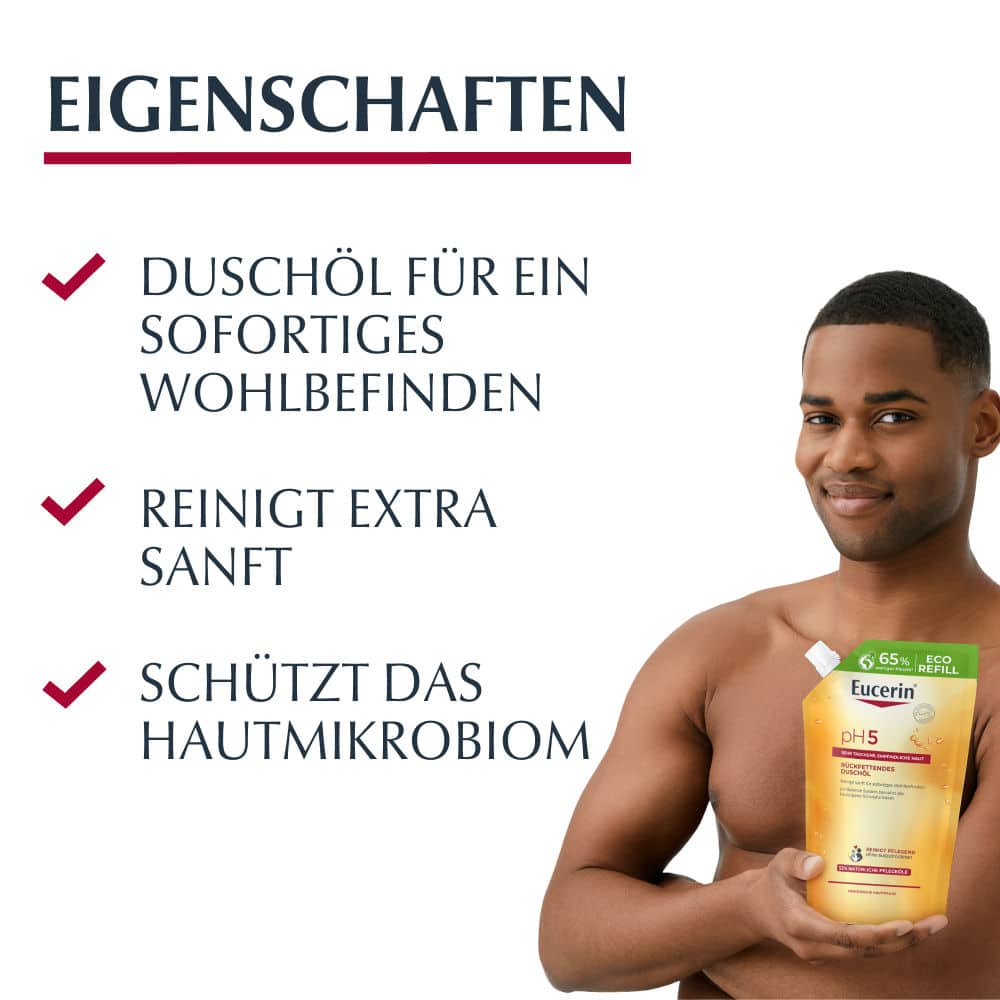 Eucerin pH5 Rückfettendes Duschöl Nachfüllpack  400 ml Duschgel