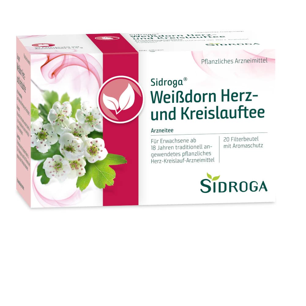 SIDROGA Weißdorn Herz- und Kreislauftee 20X1.5 g Tee