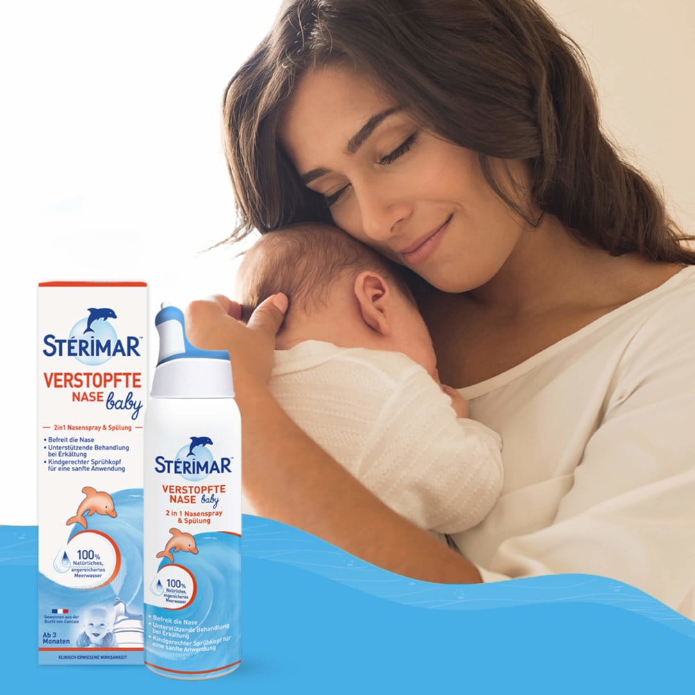 Stérimar Verstopfte Baby Nase 2in1 Nasenspray & Spülung 100 ml Nasenspray