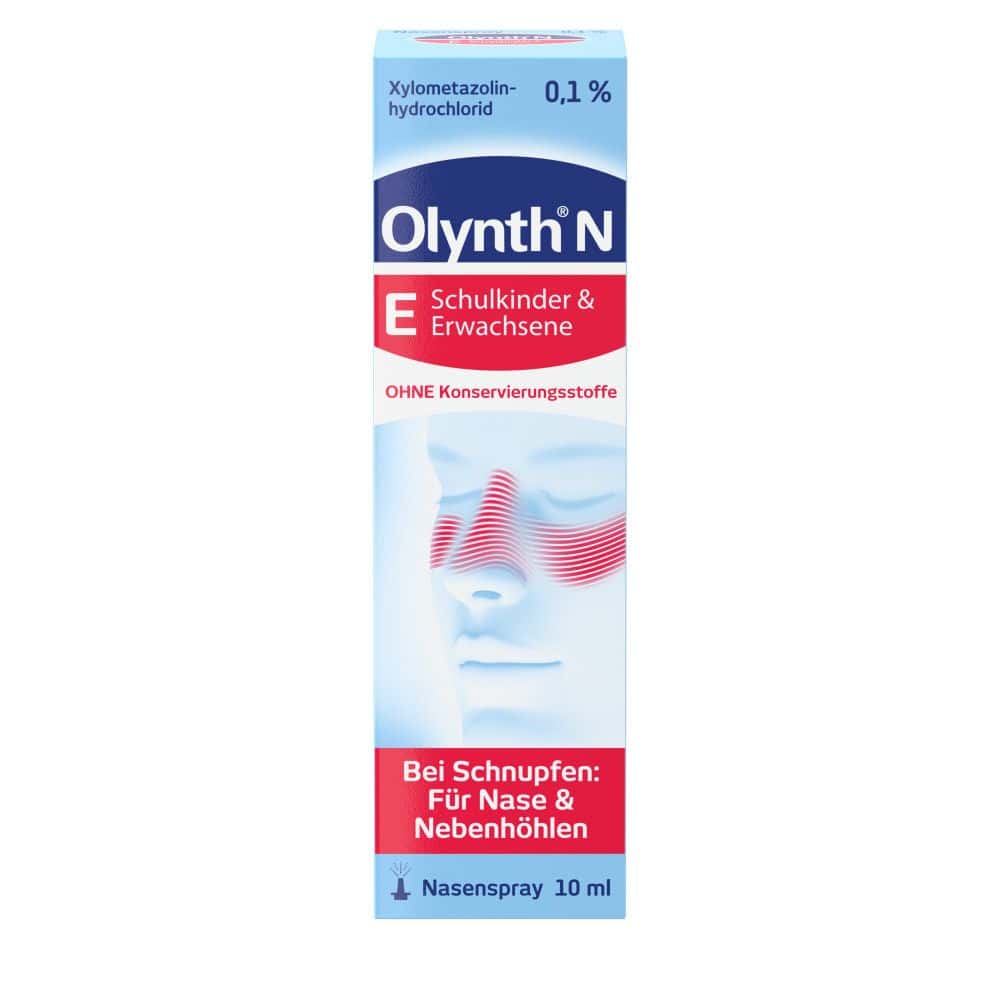 Olynth 0,1% Nasenspray ohne Konservierungsstoffe, Kinder ab 6 & Erwachsene