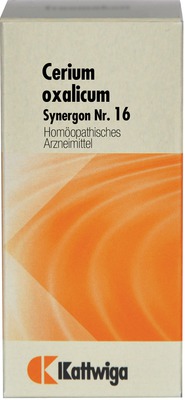 SYNERGON KOMPLEX 16 Cerium oxalicum Tabletten 100 St Tabletten
