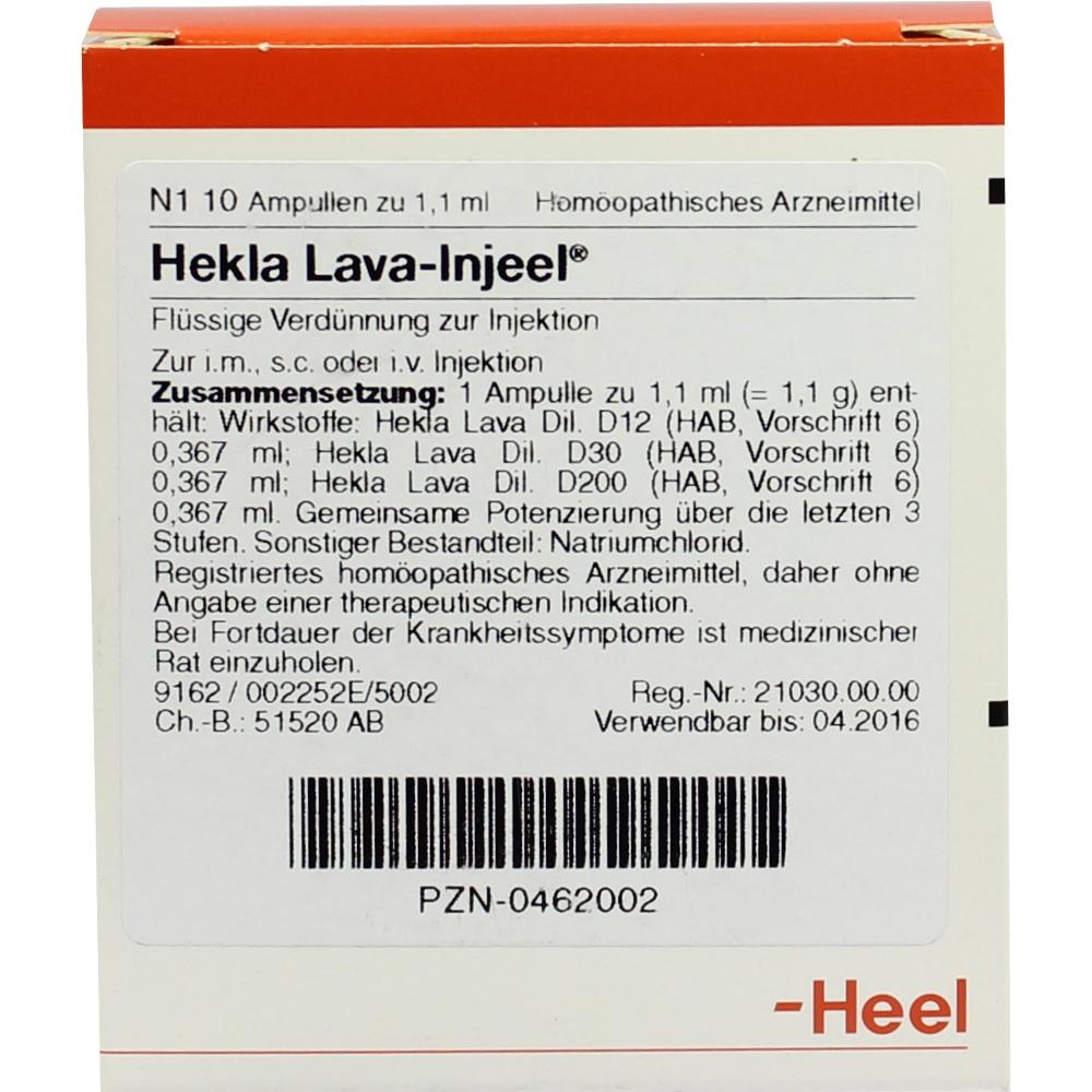 HEKLA LAVA Injeel Ampullen 10 St Ampullen