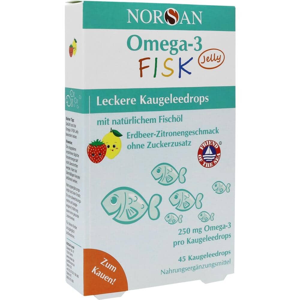 NORSAN Omega-3 FISK Jelly 45 St Dragees