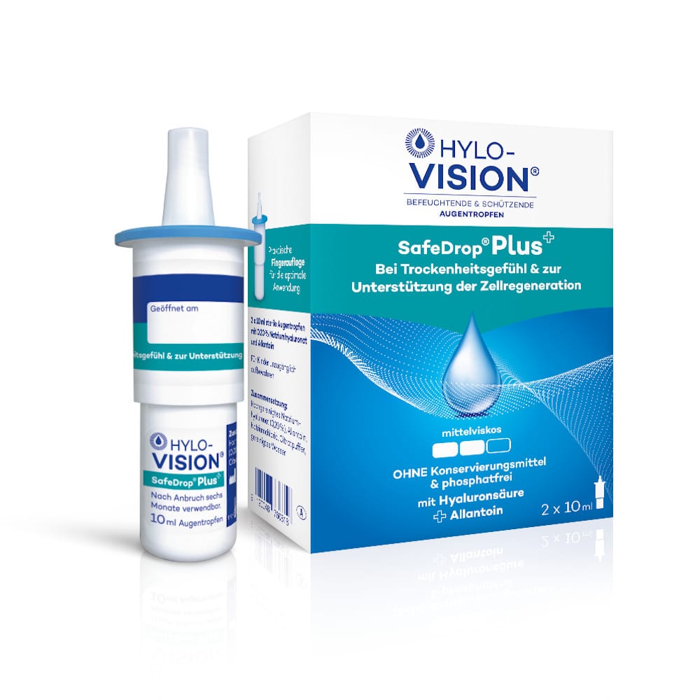 HYLO VISION SafeDrop Plus Augentropfen 2X10 ml Augentropfen