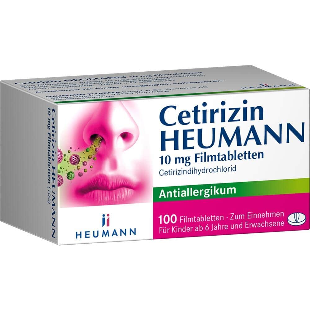 Cetirizin HEUMANN 10mg 100 St Filmtabletten